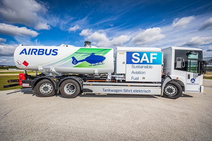 Einmal laden, eine Woche tanken: der eEconic als Hubschrauberbetankungsfahrzeug bei Airbus