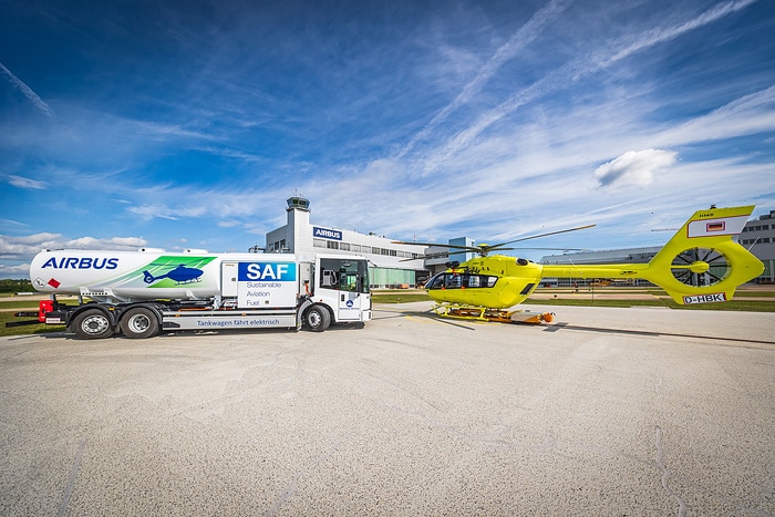 Einmal laden, eine Woche tanken: der eEconic als Hubschrauberbetankungsfahrzeug bei Airbus