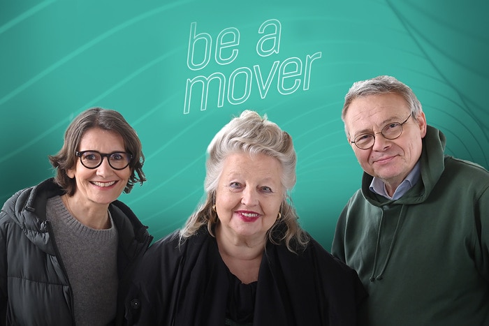 „Film ohne Grenzen“ – Der neue be a mover Talk mit Hanna Schygulla, Tanya Berndsen und Jörg Howe