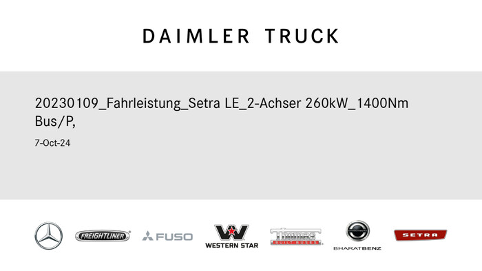 Testfahrzeug Setra S 515 LE