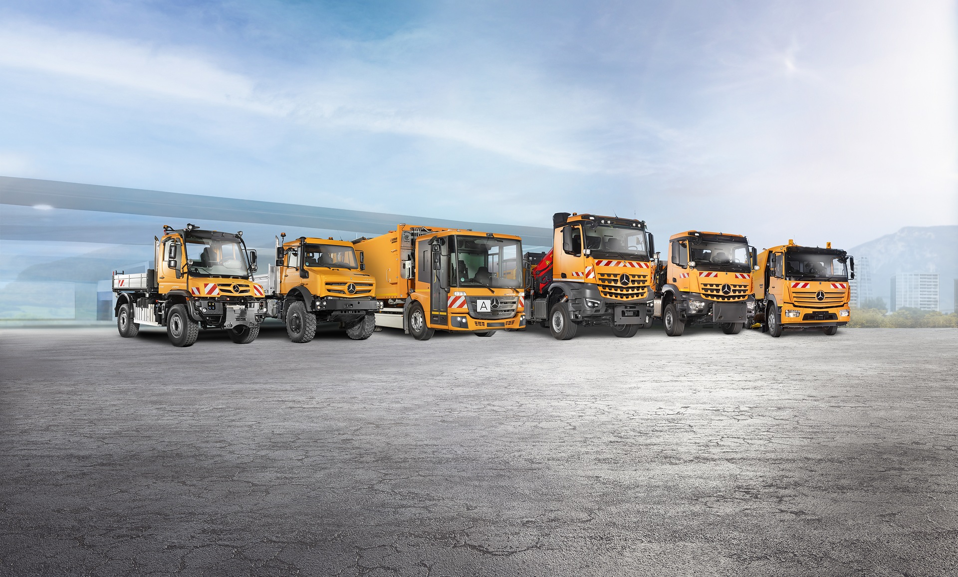 Kommunalfahrzeuge bei Mercedes-Benz Special Trucks x Municipal vehicles from Mercedes-Benz Special Trucks Innovative vehicle solutions for multiple use: Mercedes-Benz Special Trucks at Demopark 2025 with Unimog, Arocs and eActros
