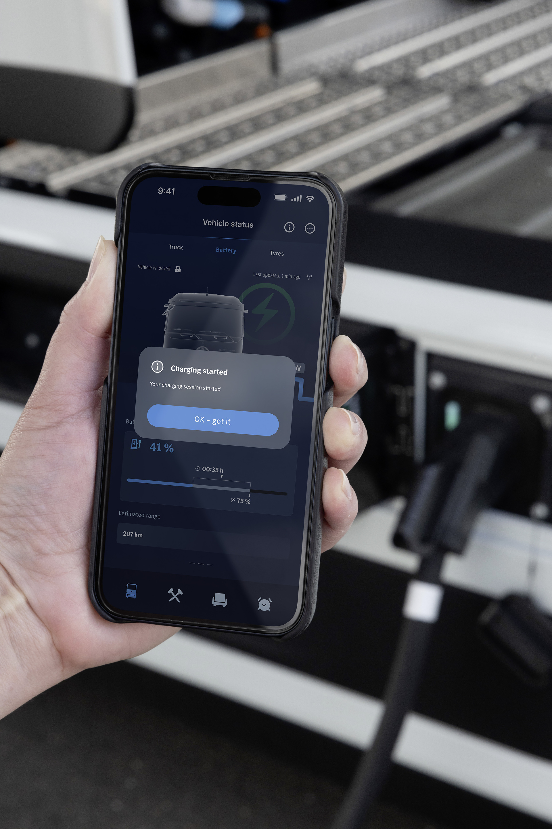 Mercedes-Benz Trucks Remote 3.0 App: den eActros 600 via Mobiltelefon immer fest im Blick Mercedes-Benz Trucks Remote 3.0 App: den eActros 600 via Mobiltelefon immer fest im Blick