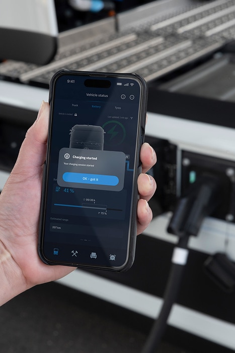 Mercedes-Benz Trucks Remote 3.0 App: den eActros 600 via Mobiltelefon immer fest im Blick