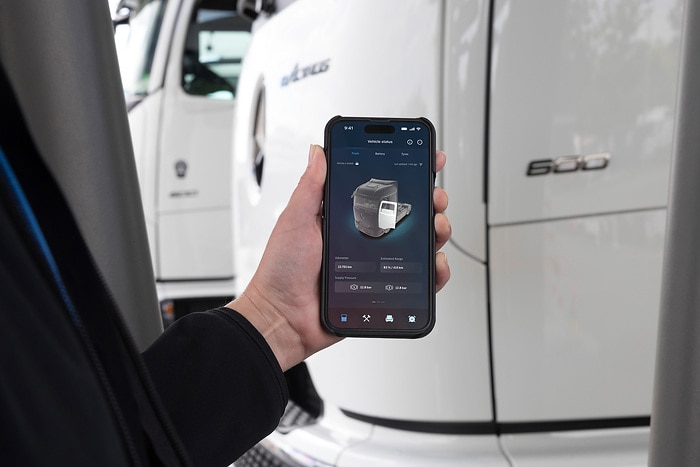 Mercedes-Benz Trucks Remote 3.0 App: den eActros 600 via Mobiltelefon immer fest im Blick