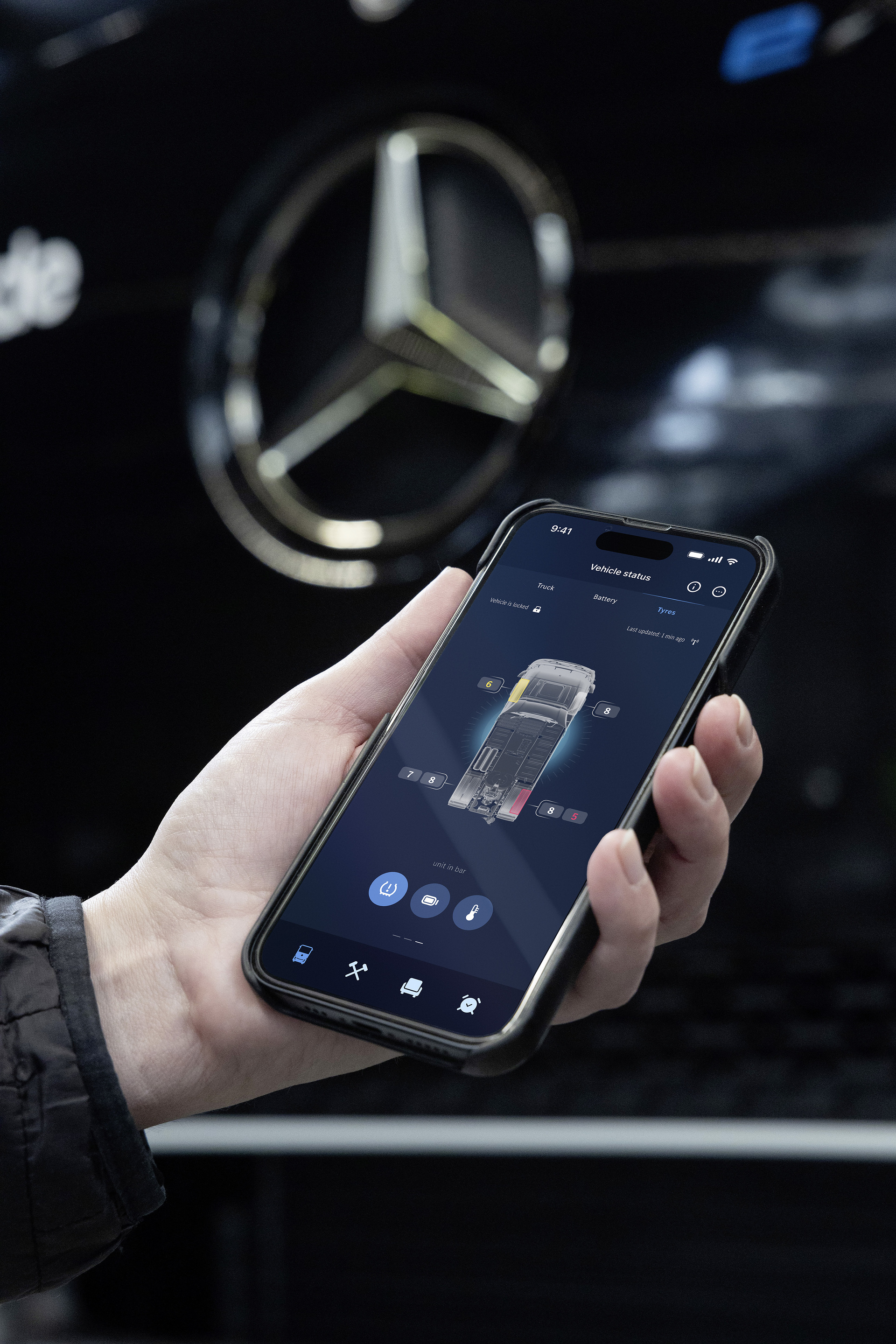 Mercedes-Benz Trucks Remote 3.0 App: den eActros 600 via Mobiltelefon immer fest im Blick Mercedes-Benz Trucks Remote 3.0 App: den eActros 600 via Mobiltelefon immer fest im Blick