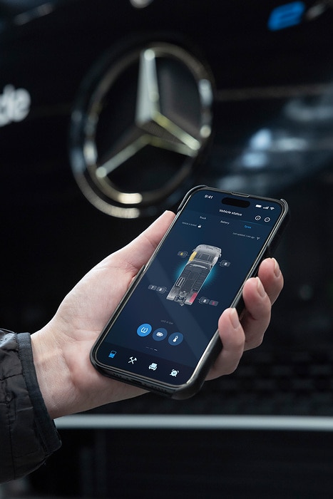 Mercedes-Benz Trucks Remote 3.0 App: den eActros 600 via Mobiltelefon immer fest im Blick