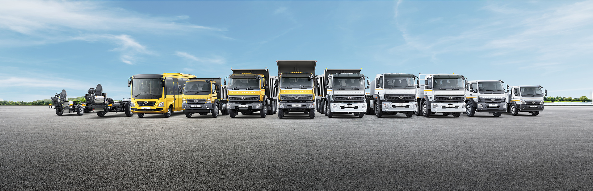 Produktportfolio BharatBenz für den indischen Markt / Product Range BharatBenz brand for Indian Market Daimler Truck brand BharatBenz reaches milestone: 200,000 vehicles for the Indian market