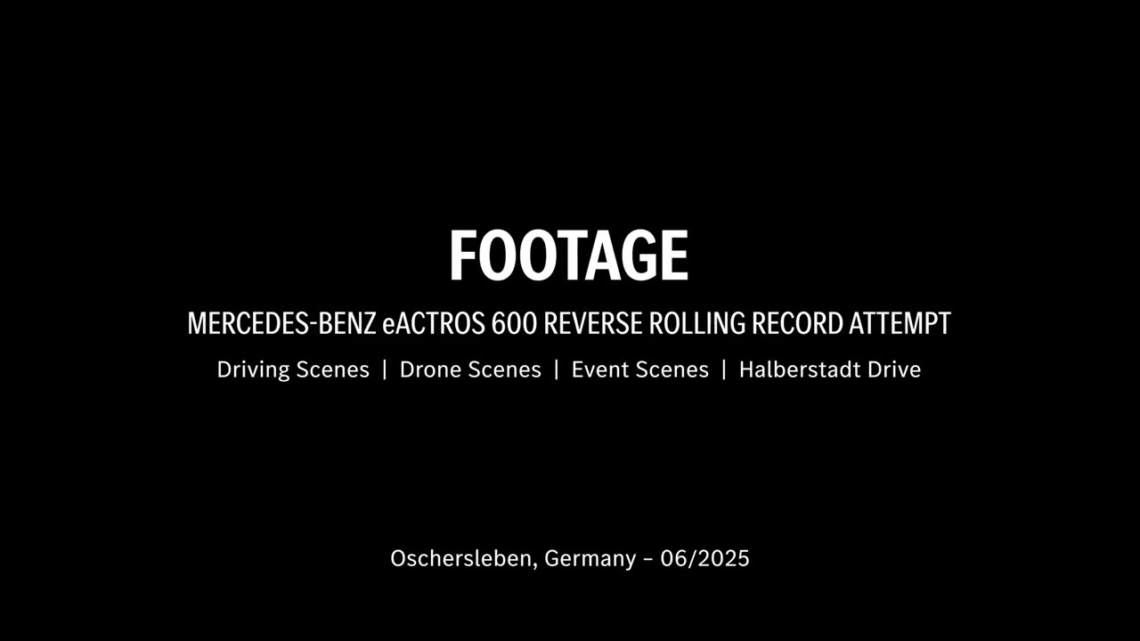 Mercedes-Benz Trucks bricht GUINNESS WORLD RECORDS™-Weltrekord mit eActros 600