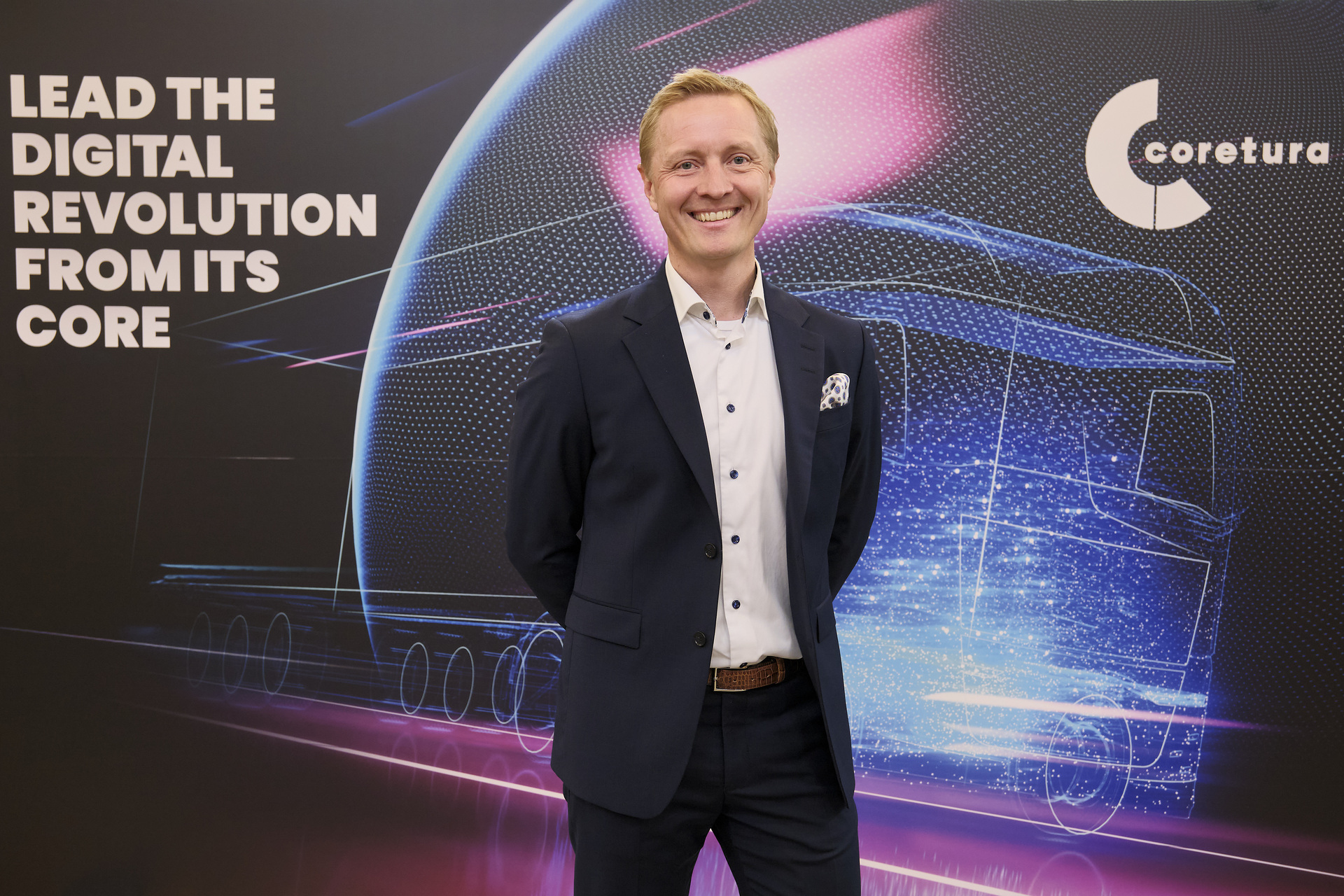 Johan Lundén (CEO Coretura) Daimler Truck and Volvo Group launch Coretura - a Joint Venture to unlock the digital future of commercial vehicles
