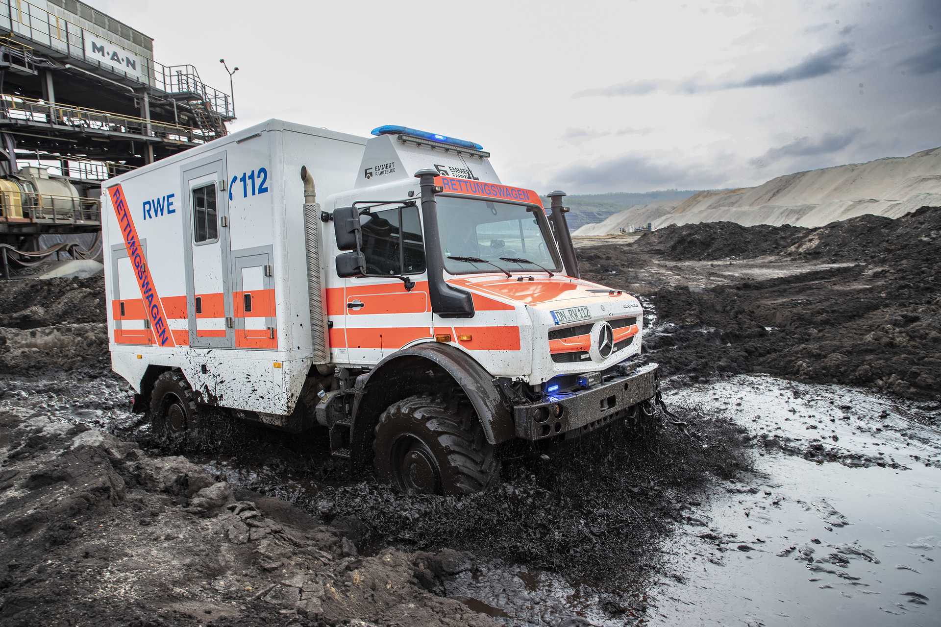 Mercedes-Benz Unimog as ambulance truck Mercedes-Benz Special Trucks takes part at the “Day of the German Armed Forces”