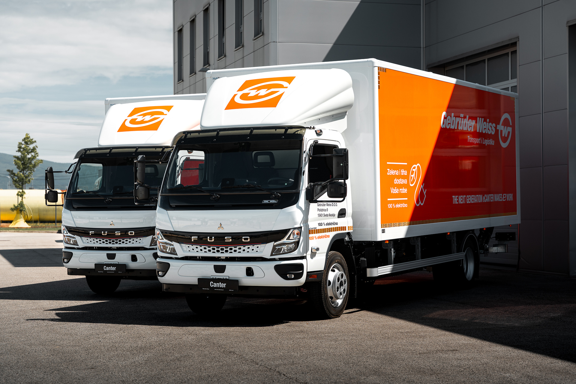 FUSO eCanter in operation at logistics service provider Gebrüder Weiss All-electric right to your doorstep: FUSO eCanter in use at logistics service provider Gebrüder Weiss in Croatia