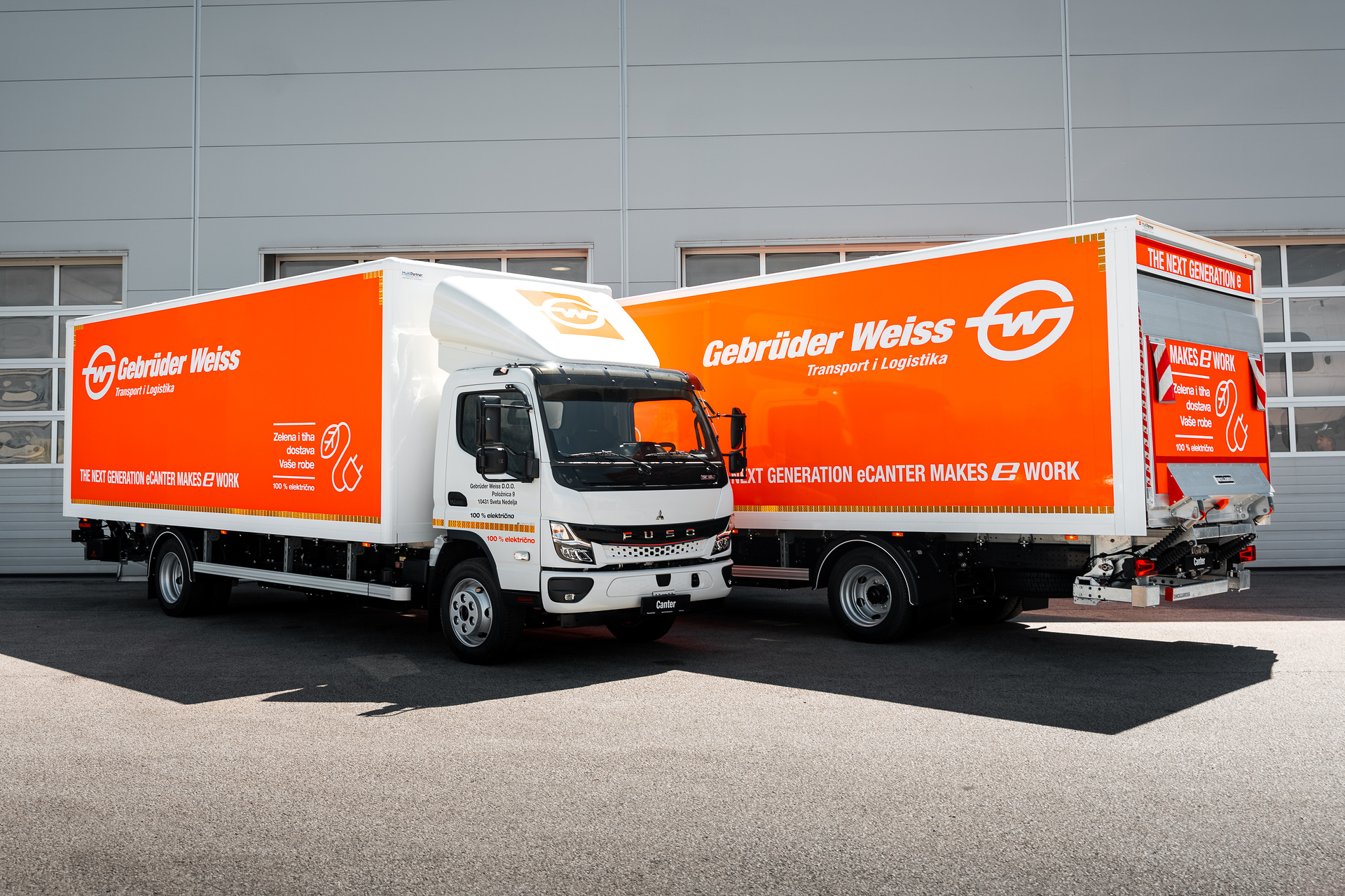 FUSO eCanter in operation at logistics service provider Gebrüder Weiss All-electric right to your doorstep: FUSO eCanter in use at logistics service provider Gebrüder Weiss in Croatia