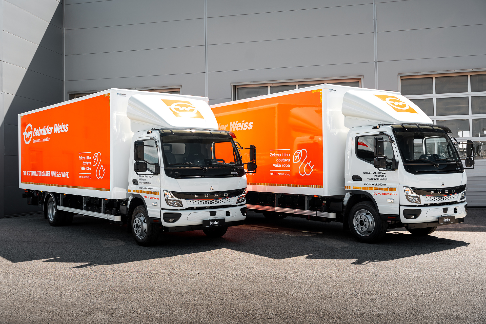 FUSO eCanter in operation at logistics service provider Gebrüder Weiss All-electric right to your doorstep: FUSO eCanter in use at logistics service provider Gebrüder Weiss in Croatia