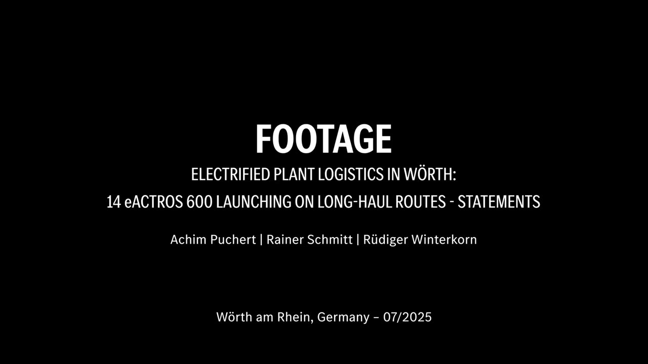 Electrified plant logistics in Wörth: 14 eActros 600 launching on long-haul routes