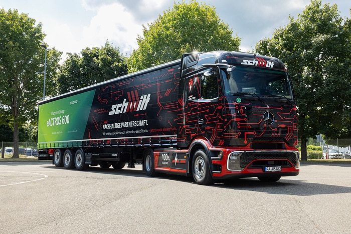 Logistik Schmitt expands electric fleet with Mercedes-Benz eActros 600