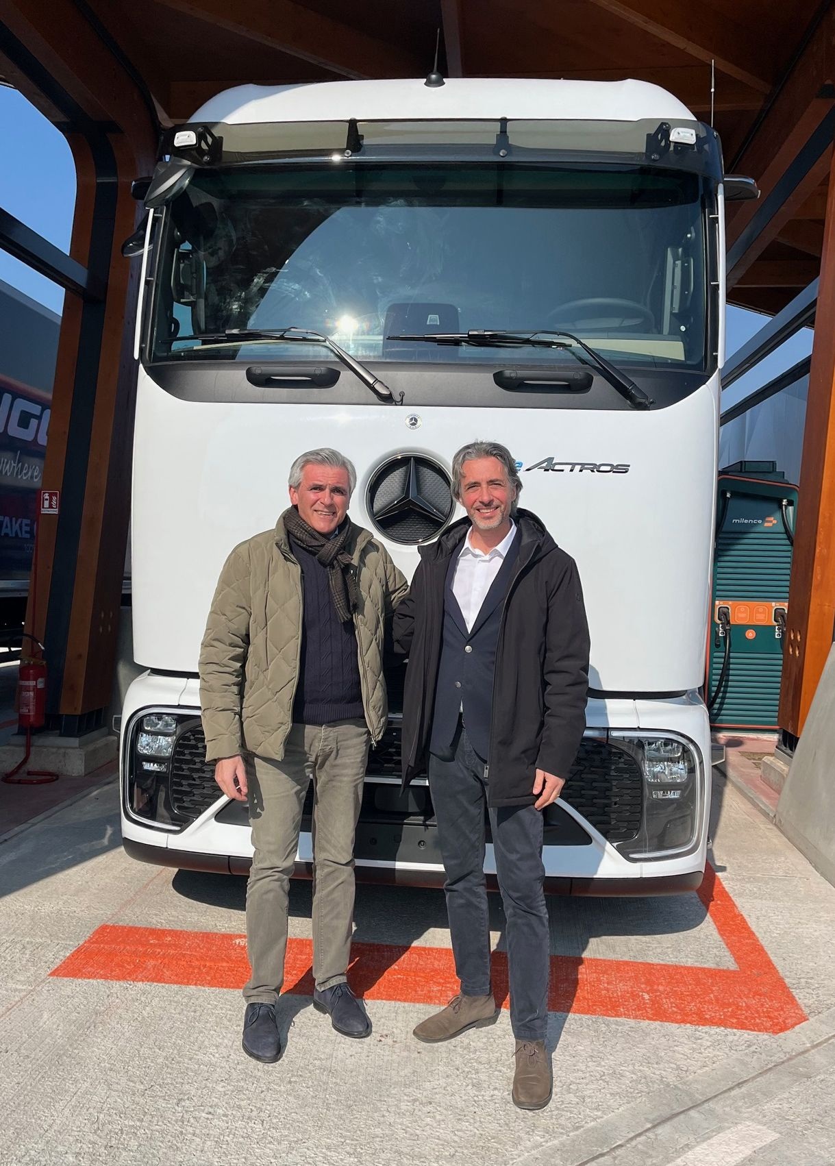 eActros 600 for BRIGO – Breathe New Energy, pioneer for sustainable, fully electric transportation in Italy Full charge for the future: the first eActros 600 on the road in Europe’s fleets