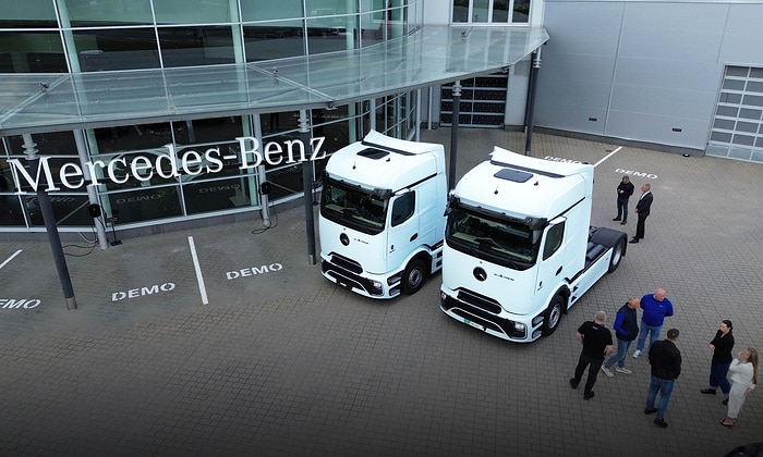 Mercedes-Benz Trucks hands over first eActros 600 models to major customer in Lithuania