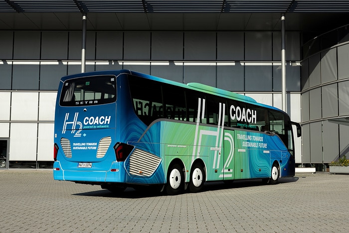 “H₂ Coach” technology carrier: first Setra touring coach powered by fuel cell