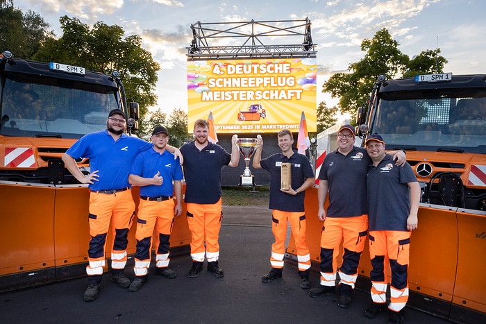 Unimog im Mittelpunkt der 4. Deutschen Schneepflugmeisterschaft