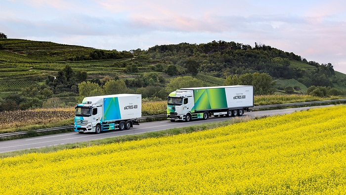 Gruppenbilder: Mercedes-Benz eActros 400 / eActros 600 / Actros L