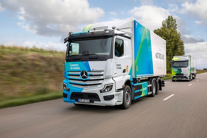 Gruppenbilder: Mercedes-Benz eActros 400 / eActros 600 / Actros L
