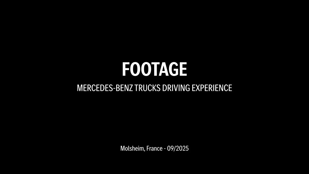 Footage | Mercedes-Benz Trucks Driving Experience, September 2025