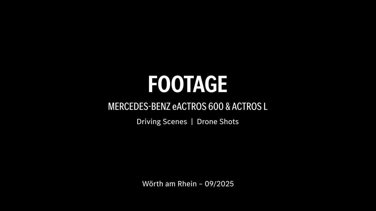 Footage | Mercedes-Benz eActros 600 & Actros L, September 2025