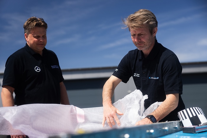 Sicherer unterwegs mit Hochvolt: Hohe passive Sicherheit des Mercedes-Benz eActros 600 in Crash-Tests bestätigt