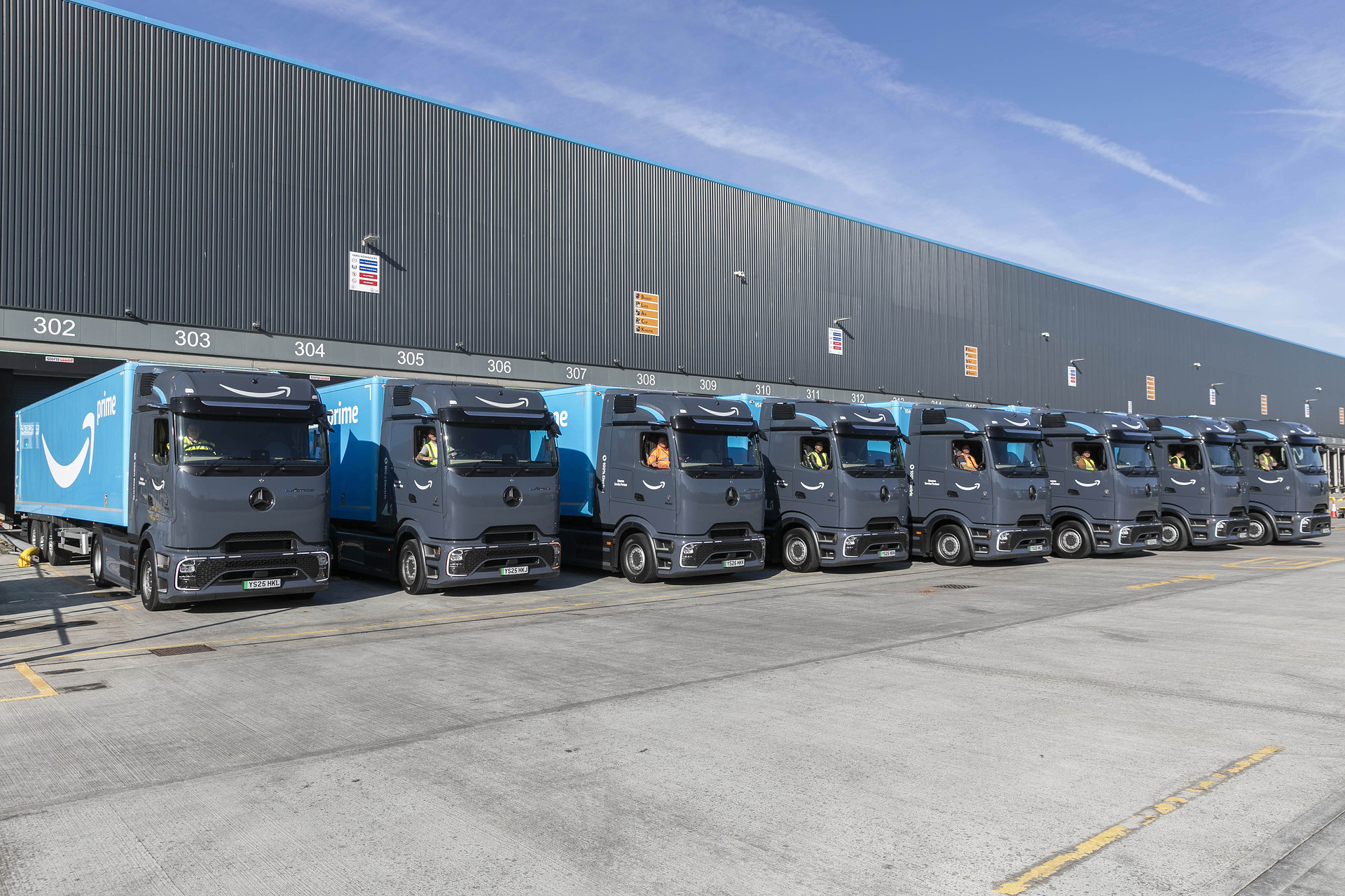 Mercedes-Benz eActros 600 für Amazon in UK unterwegs