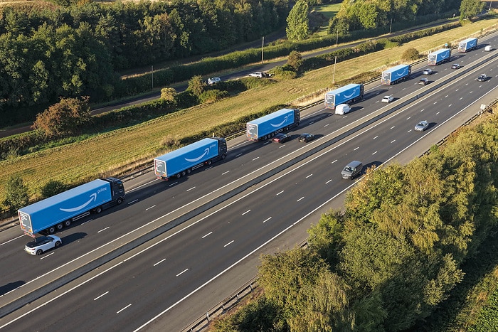 Mercedes-Benz eActros 600 für Amazon in UK unterwegs