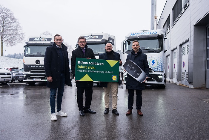 Emissions-free store deliveries by 2030: Lidl Austria relies on the eActros 600