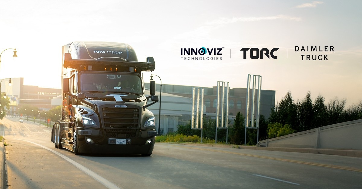 Daimler Truck und Torc Robotics wählen Innoviz Technologies als LiDAR-Partner für die Serienproduktion autonomer Lkw aus