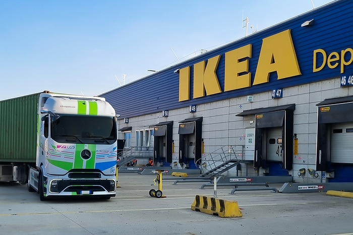 IKEA intensiviert Maßnahmen zum CO2-freien Straßengüterverkehr in Italien