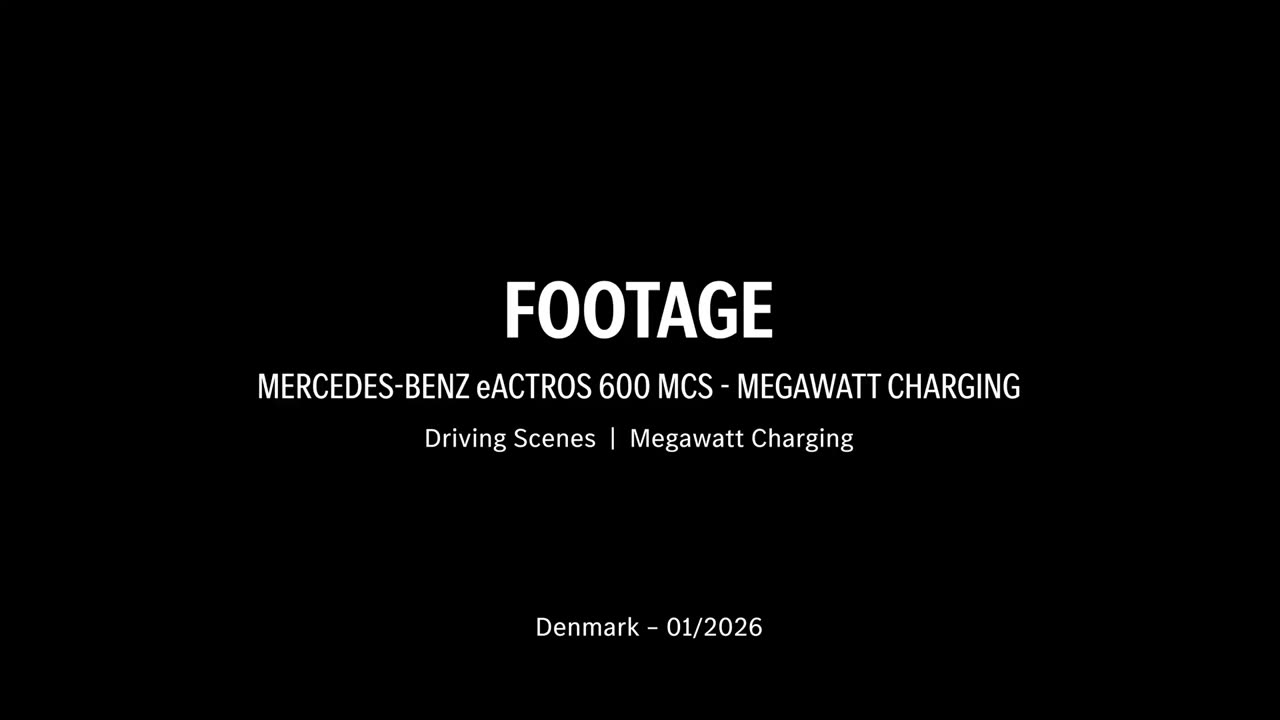 Megawattladen im Langstrecken-Härtetest: Mercedes-Benz Trucks schickt eActros 600 von Deutschland nach Schweden