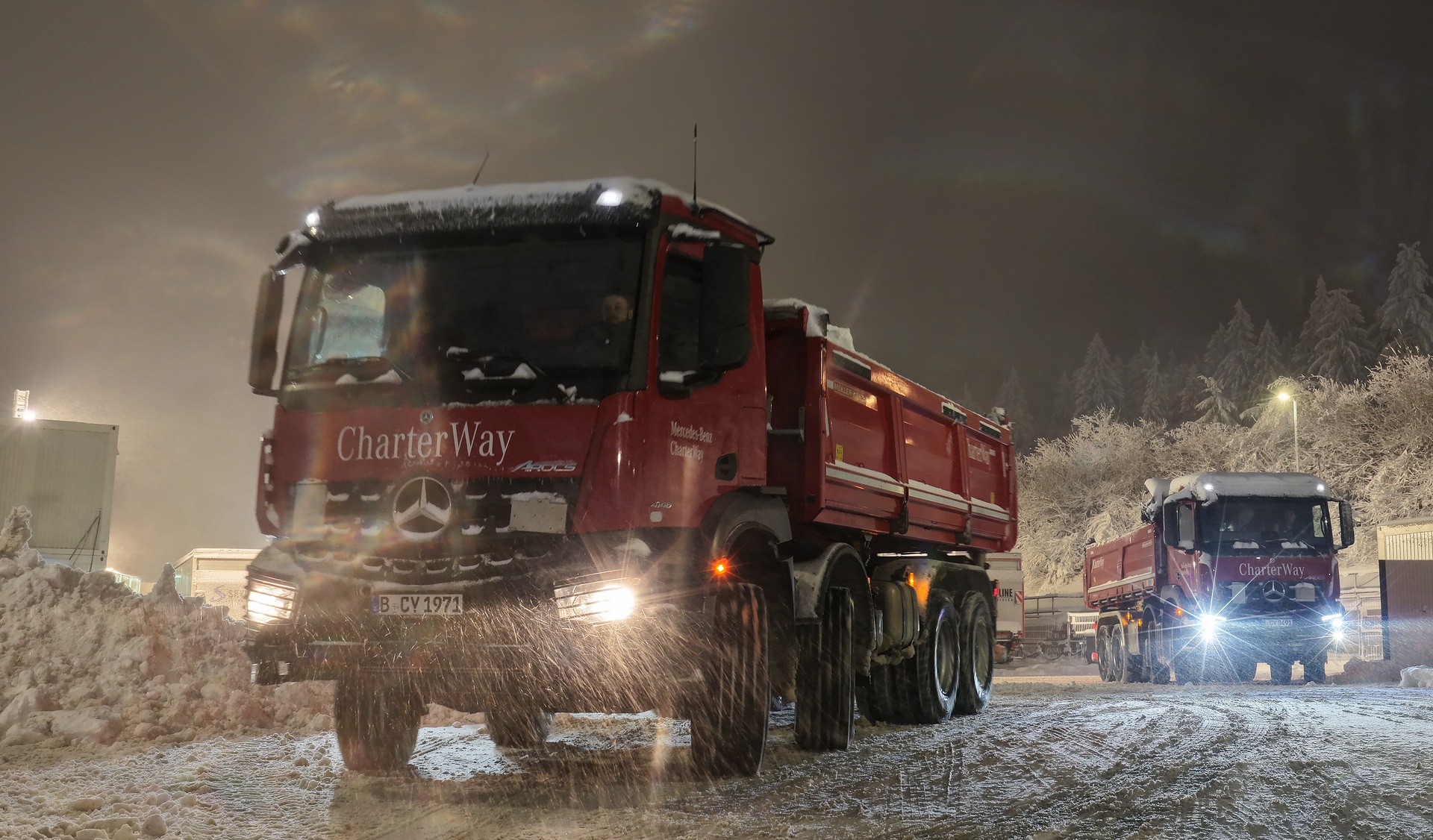 Mercedes-Benz Arocs im Schneedienst beim Biathlon-Weltcup 2026 in Oberhof