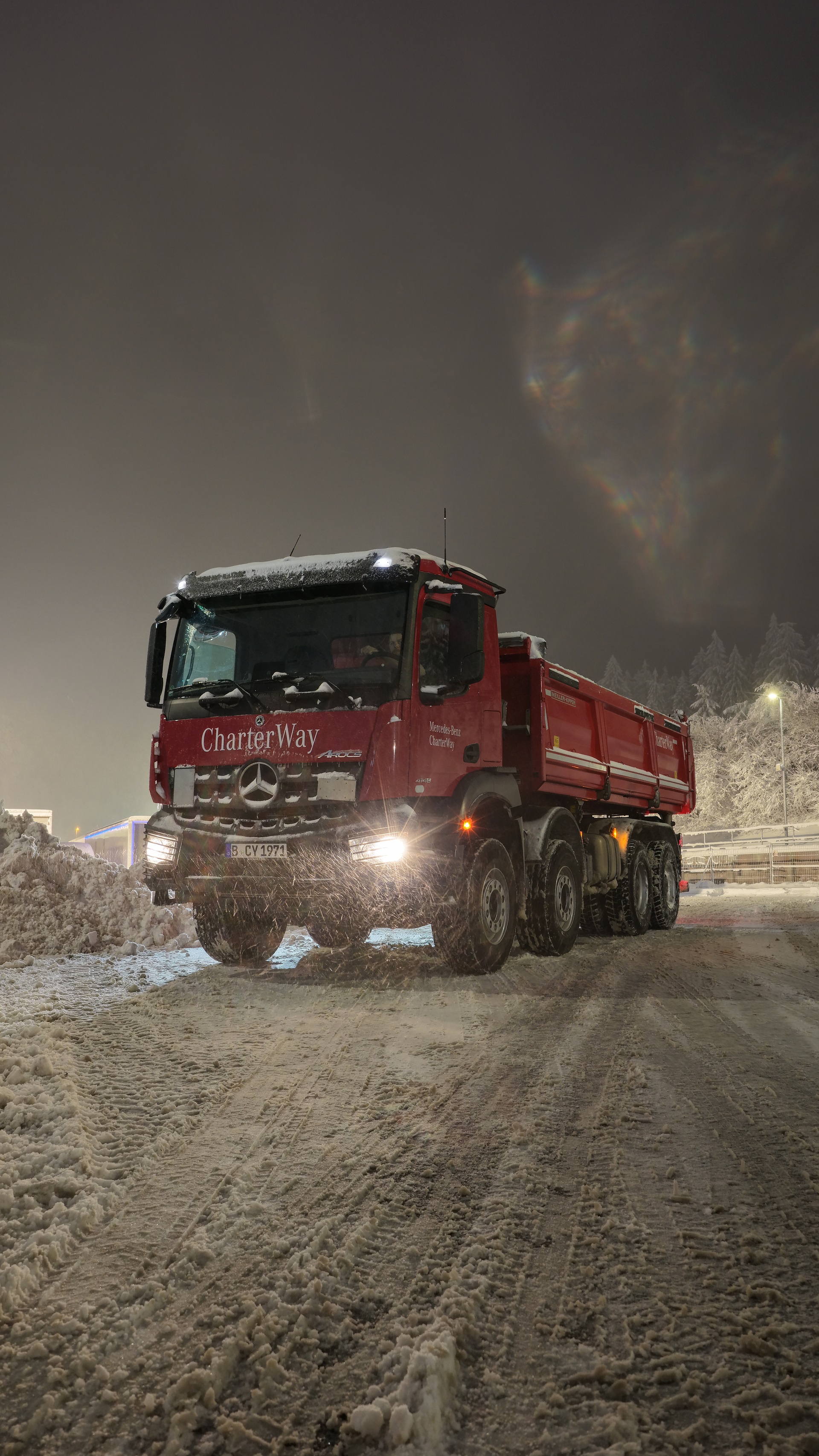 Mercedes-Benz Arocs im Schneedienst beim Biathlon-Weltcup 2026 in Oberhof
