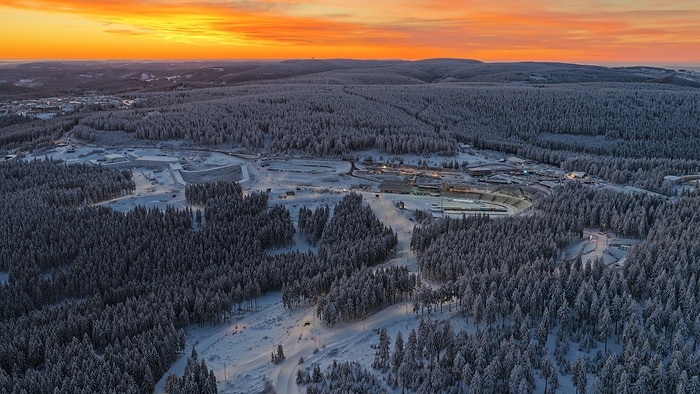 Mercedes-Benz Arocs im Schneedienst beim Biathlon-Weltcup 2026 in Oberhof
