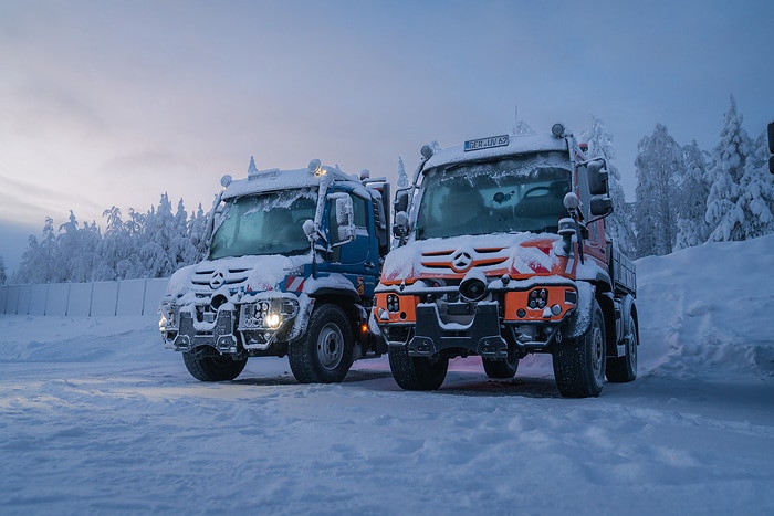 Grünes Licht am Polarkreis: Defence-Fahrzeuge von Daimler Truck bestehen Wintererprobung auf Eis und Schnee