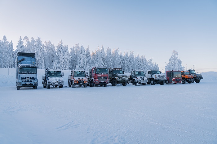 Grünes Licht am Polarkreis: Defence-Fahrzeuge von Daimler Truck bestehen Wintererprobung auf Eis und Schnee