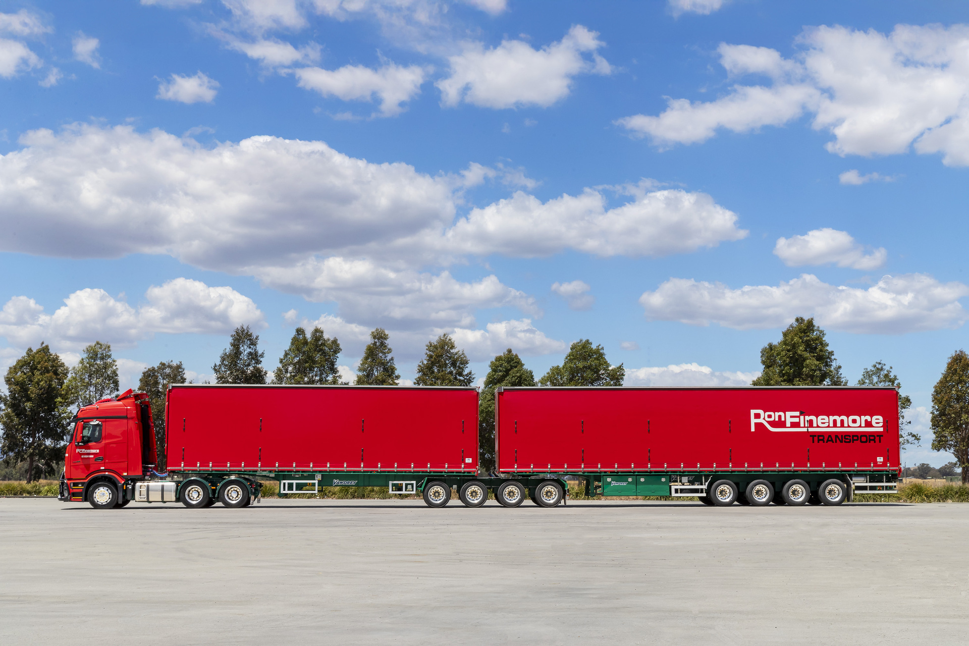First Mercedes-Benz Actros L with ProCabin delivered in Australia to Ron Finemore Transport