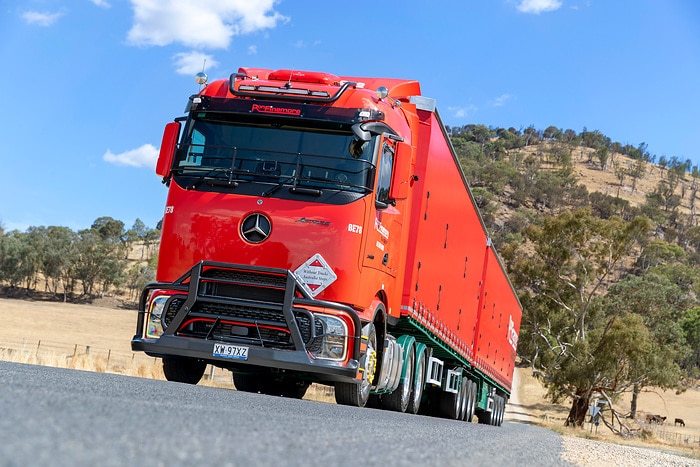 First Mercedes-Benz Actros L with ProCabin delivered in Australia to Ron Finemore Transport