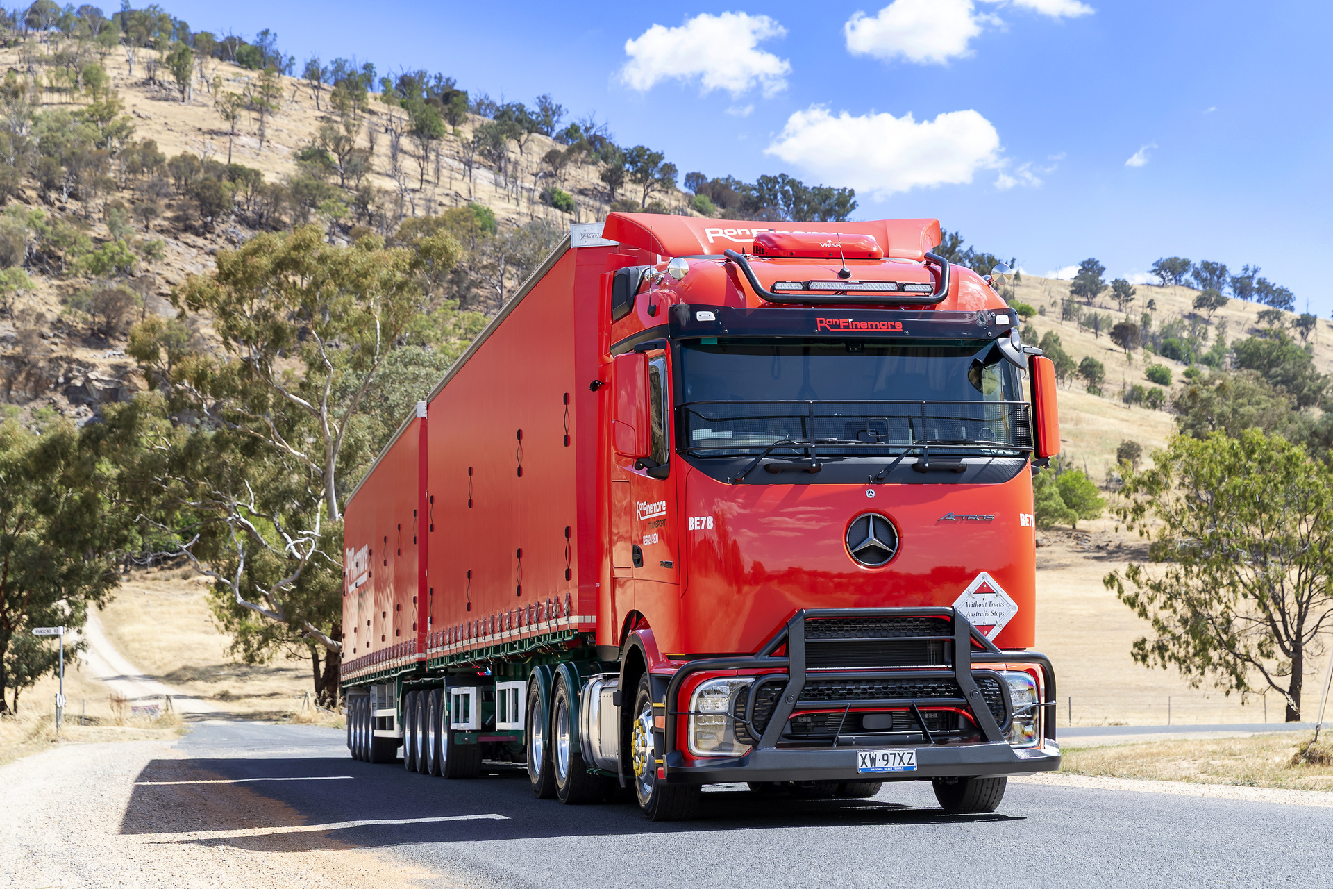First Mercedes-Benz Actros L with ProCabin delivered in Australia to Ron Finemore Transport