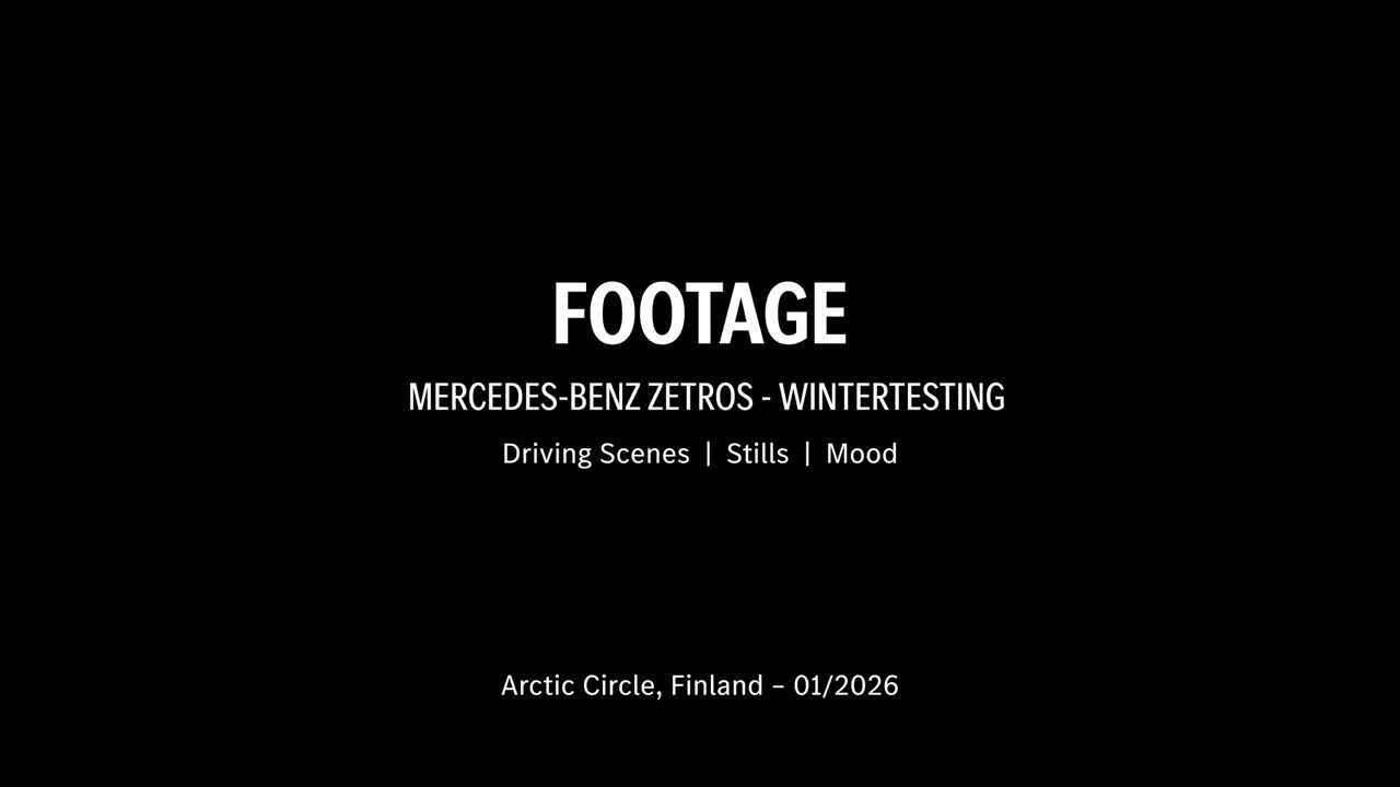 Footage | Daimler Truck AG, Wintertesting Mercedes-Benz Trucks Januar 2026