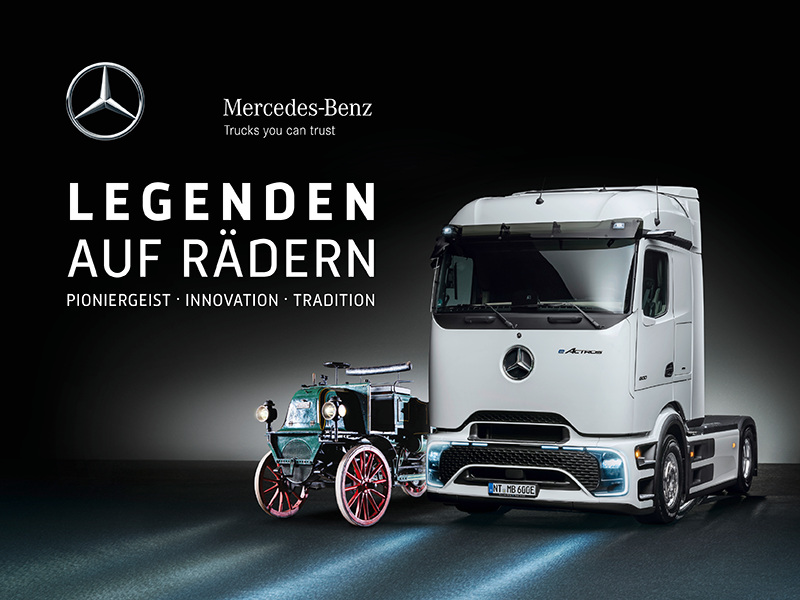 130 Jahre Lkw: Sonderausstellung „Legenden auf Rädern“ mit Lkw von Mercedes-Benz im Technik Museum Speyer verlängert