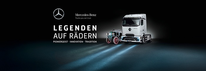 130 Jahre Lkw: Sonderausstellung „Legenden auf Rädern“ mit Lkw von Mercedes-Benz im Technik Museum Speyer verlängert