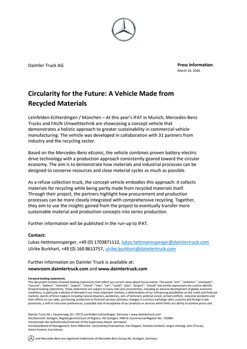 Circularity for the Future: A Vehicle Made from Recycled Materials