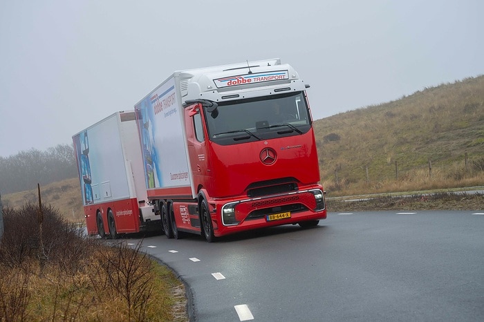 With the eActros 600, Dobbe Transport sets a new benchmark in Benelux long-haul transport