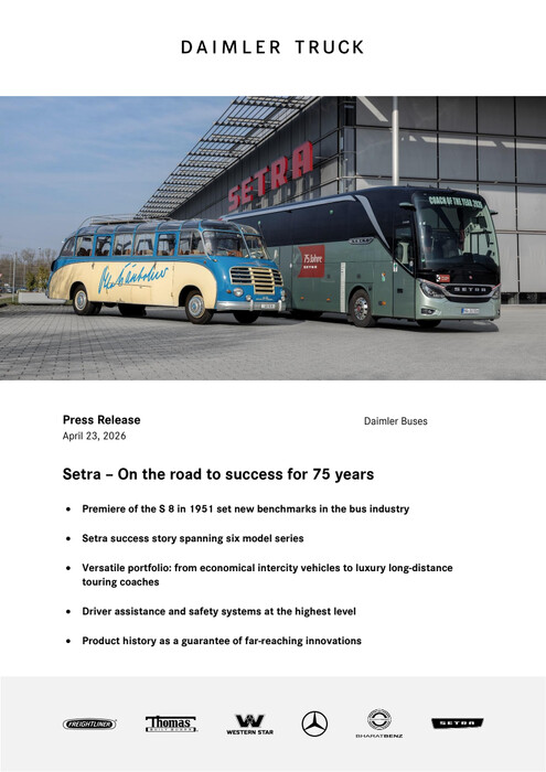 Setra – On the road to success for 75 years