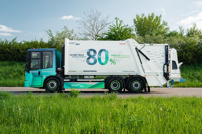 Two-lane road to a circular economy: Mercedes-Benz Trucks unveils the reECONIC – a battery-electric vehicle made from recycled materials