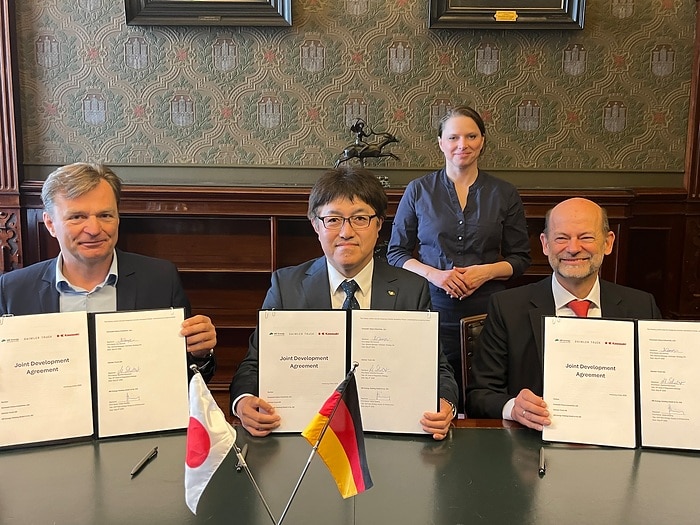 Daimler Truck, MB Energy and Kawasaki Heavy Industries signed agreement to develop liquefied hydrogen supply chain to Europe via Hamburg